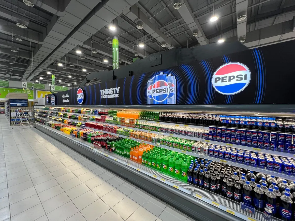 In-store branding and POS displays – hypermarket, Baghdad – Brandkom, CMS GROUP