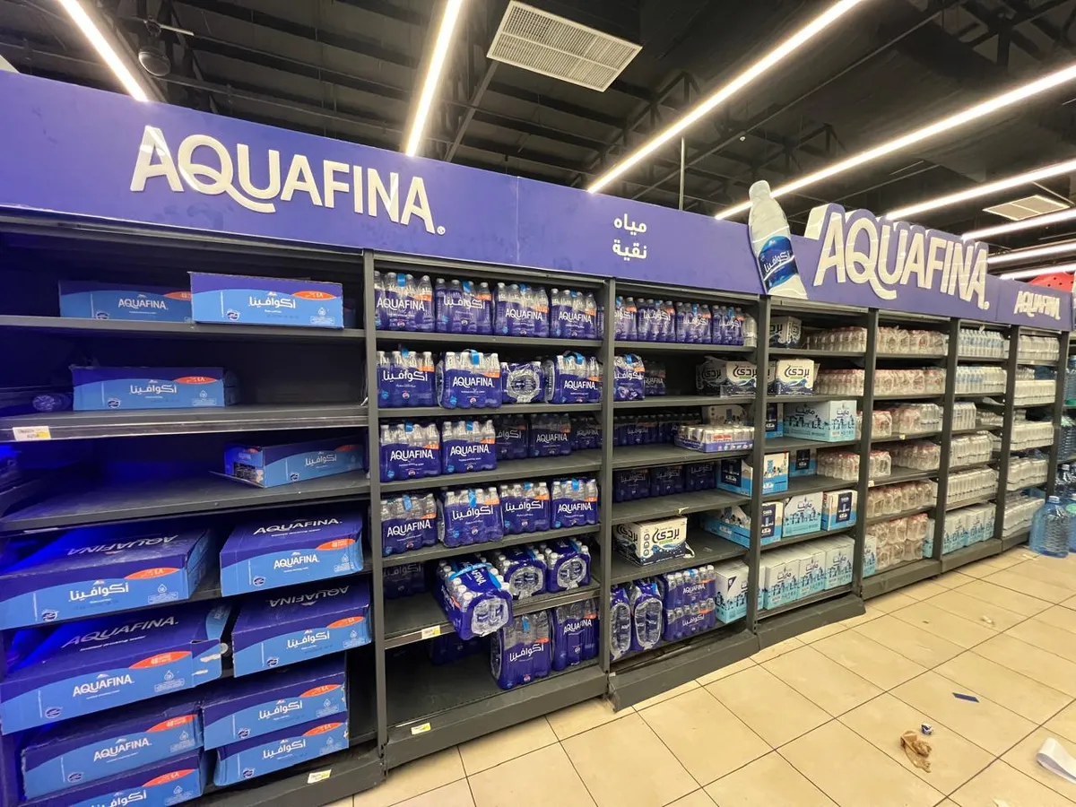 In-store branding and POS displays – hypermarket, Baghdad – Brandkom, CMS GROUP